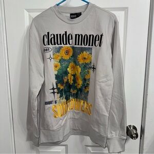 NEW claude monet graphic sweatshirt
